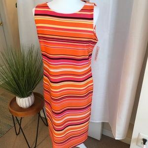 NWT Shelby & Palmer Striped Sheath Dress Size 14